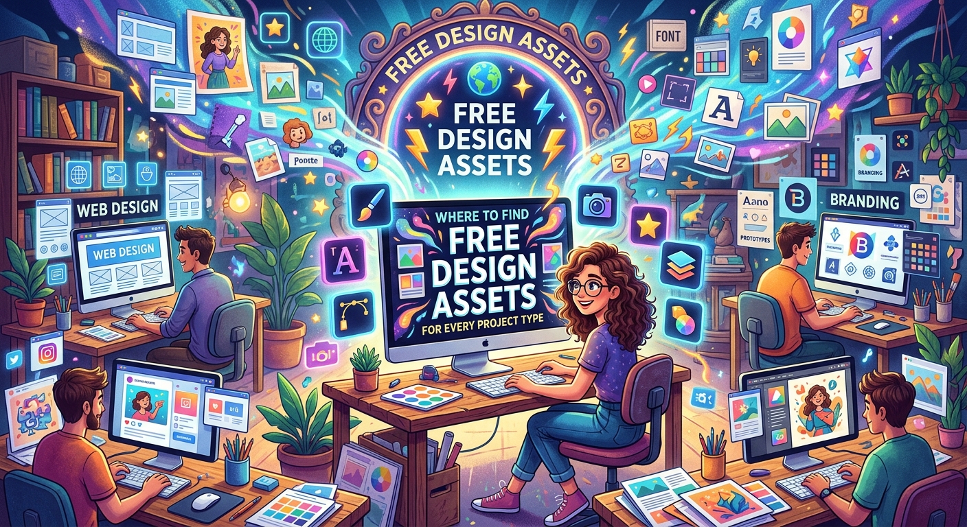 Where to Find Free Design Assets for Every Project Type