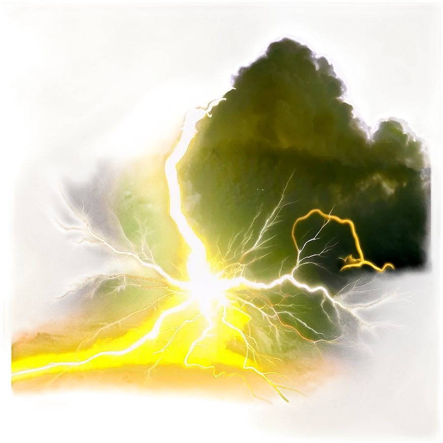 Yellow Lightning  PNG Images