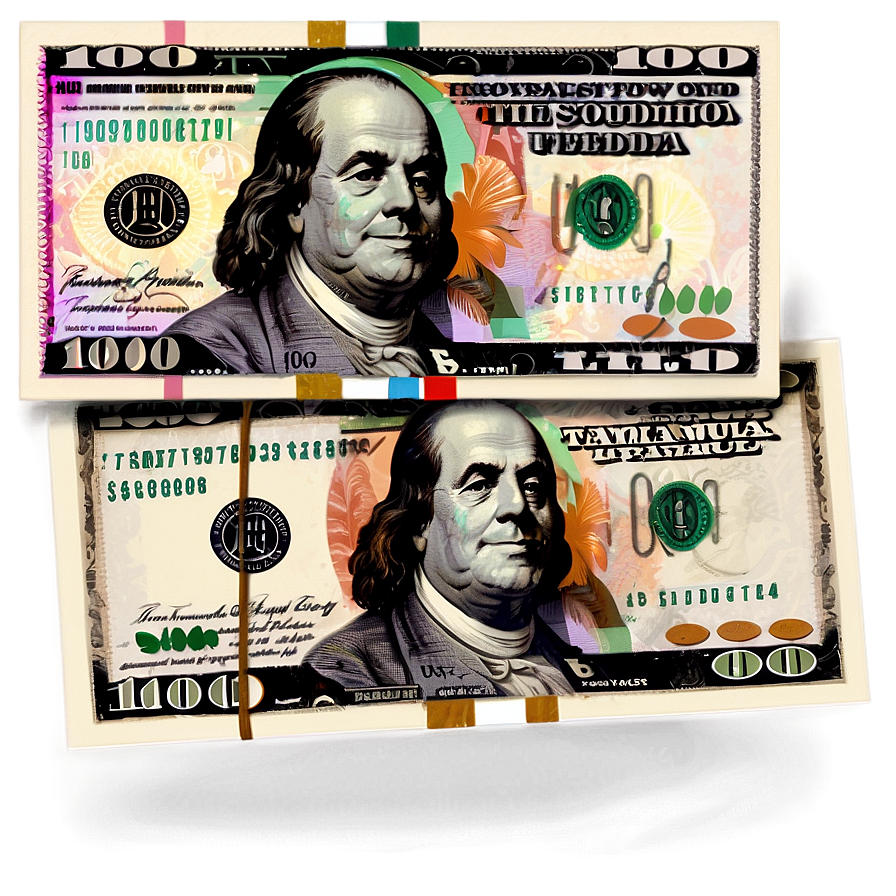 100 Dollar Bills Png 06132024