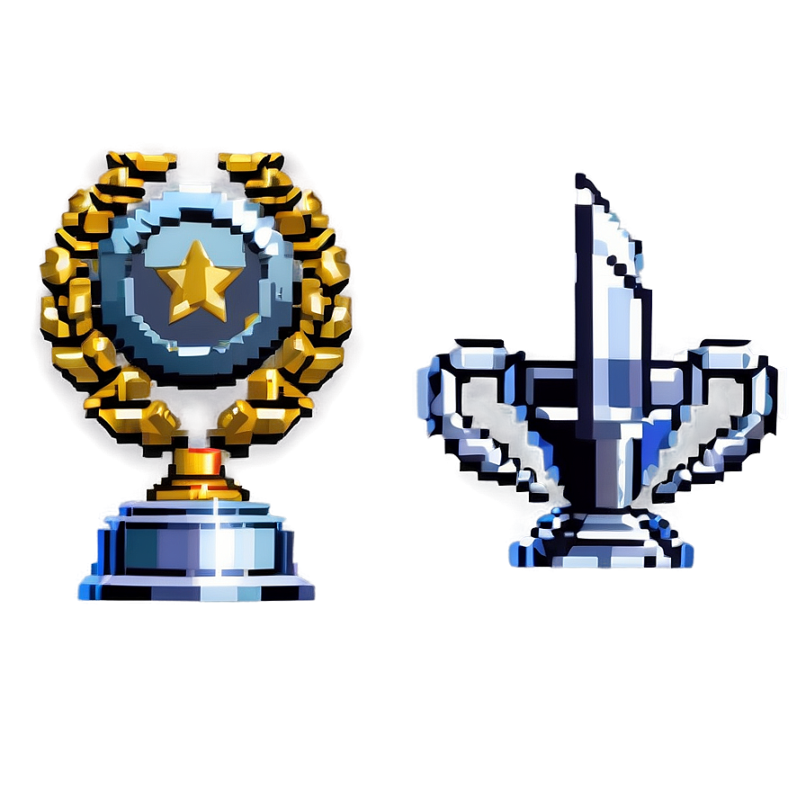 16 Bit Digital Trophies Png Ntj94