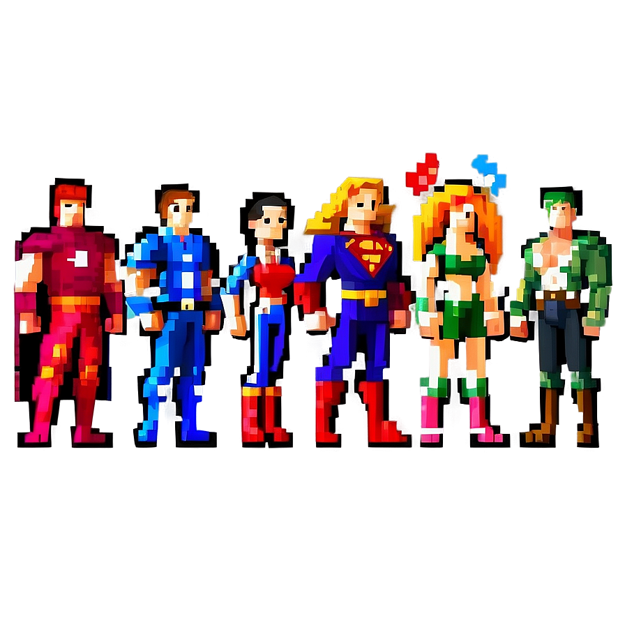 16 Bit Pixel Heroes Png 06252024