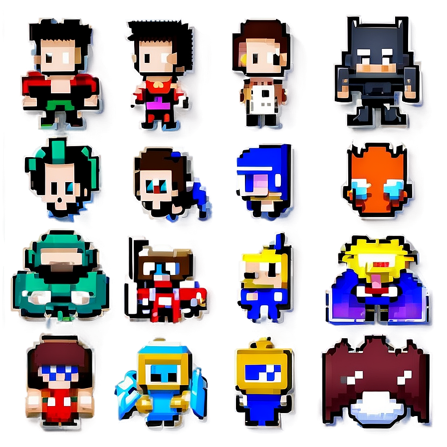 16 Bit Pixel Heroes Png 58