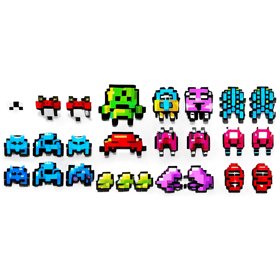 16 Bit Space Invaders Png Nte