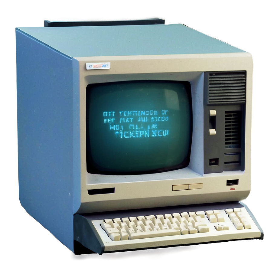 1980s Computer Technology Png Plr31