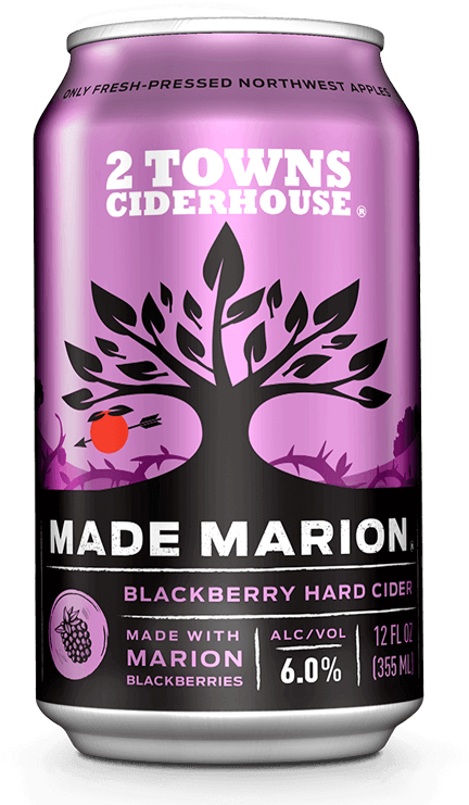 2 Towns Ciderhouse Made Marion Can