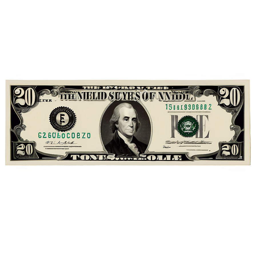 20 Dollar Bill Economic Symbol Png 80