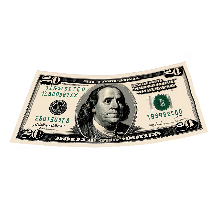 20 Dollar Bill Financial Concept Png Sit18