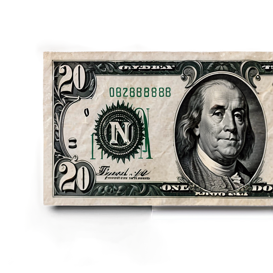 20 Dollar Bill Macro Shot Png 89