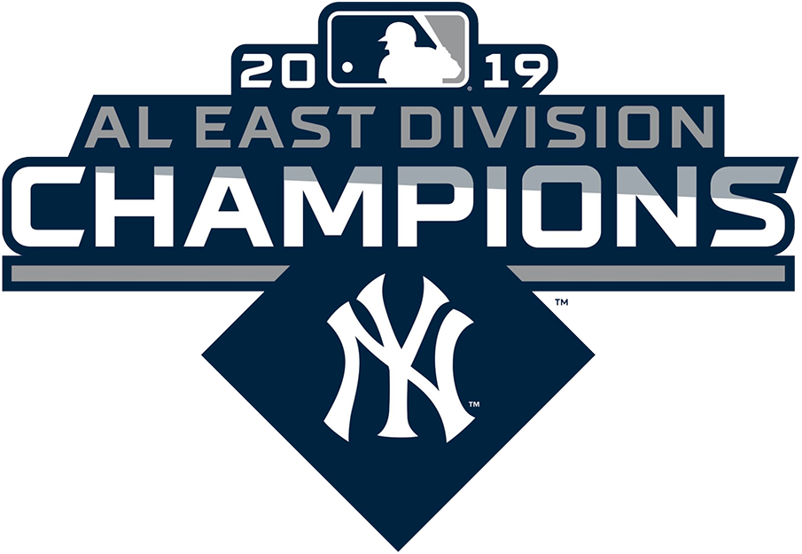 2019 A L East Division Champions Yankees Logo