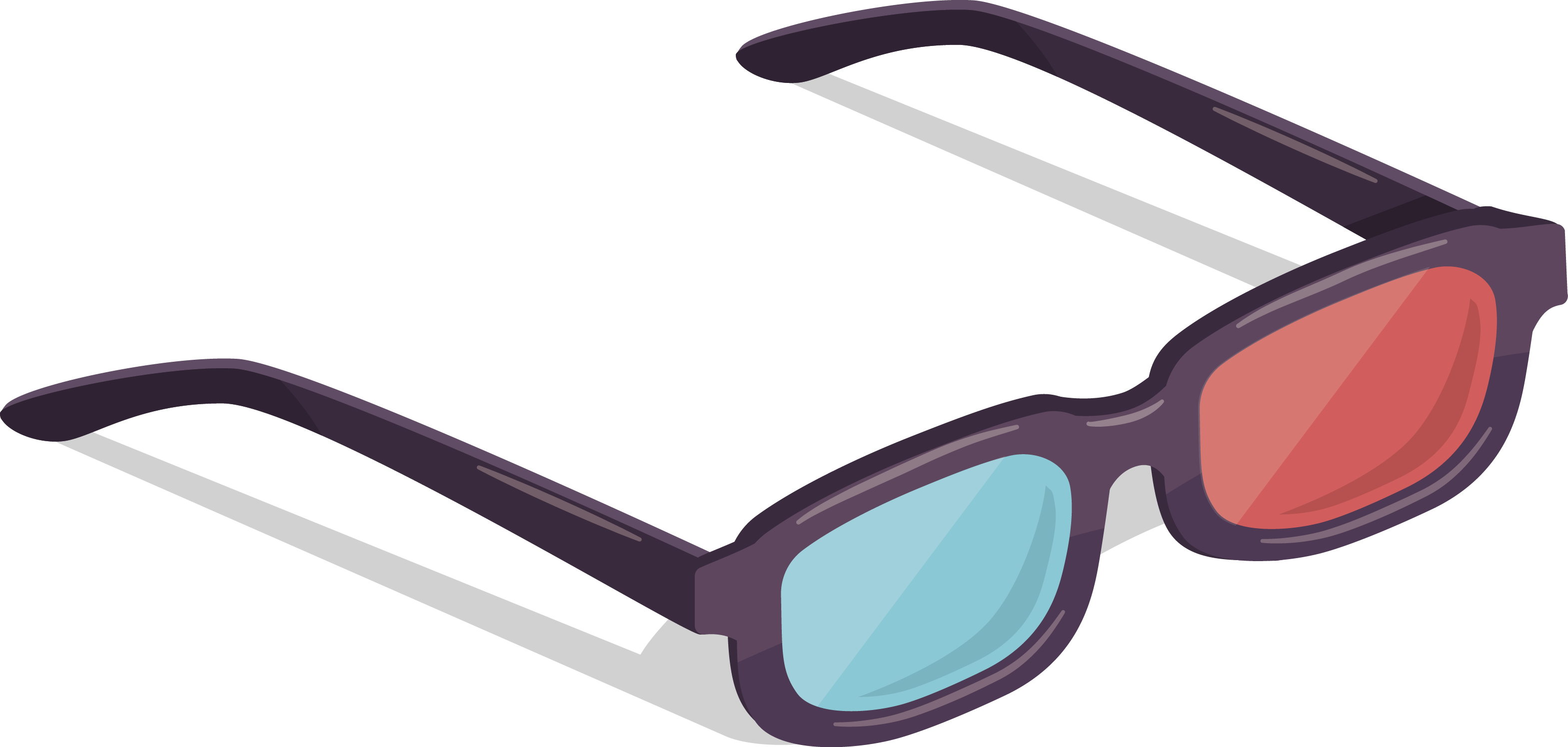 3 D Cinema Glasses Illustration