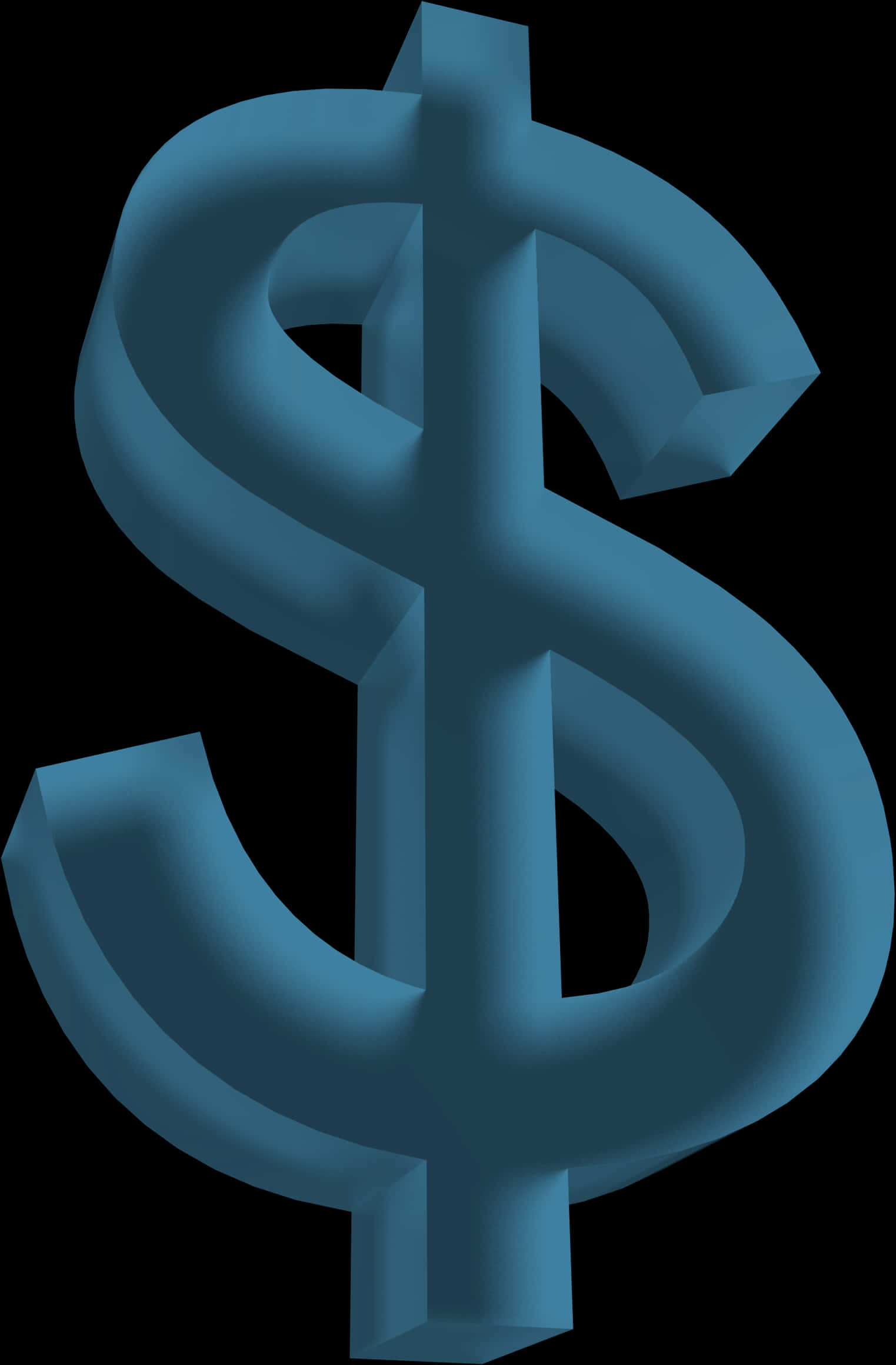 3 D Dollar Sign Graphic