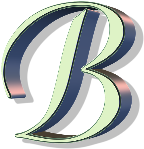 3 D Letter B Design