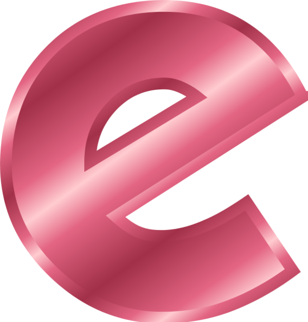 3 D Letter E Graphic