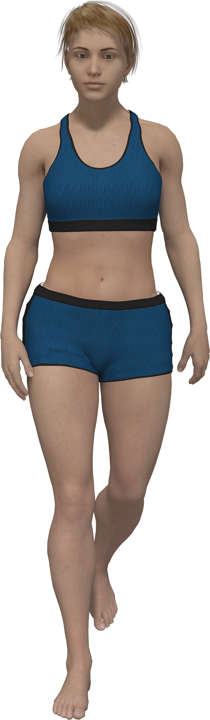 3 D Model Female Athletic Wear