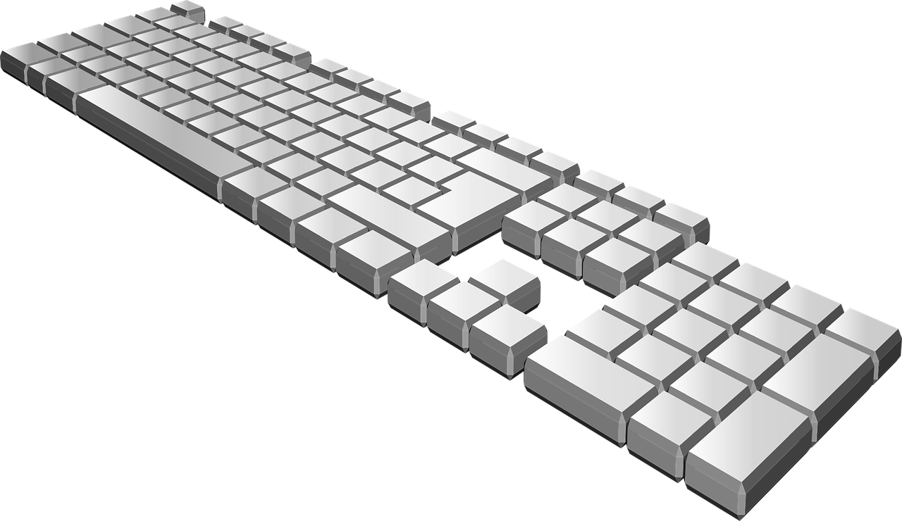 3 D Model Keyboard Layout