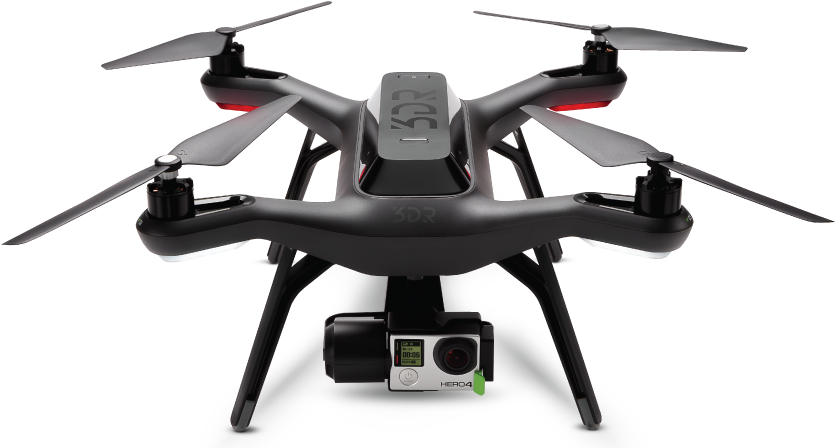 3 D R Solo Dronewith Go Pro Camera