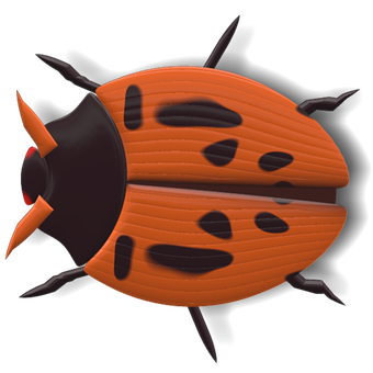 3 D Rendered Ladybug Graphic