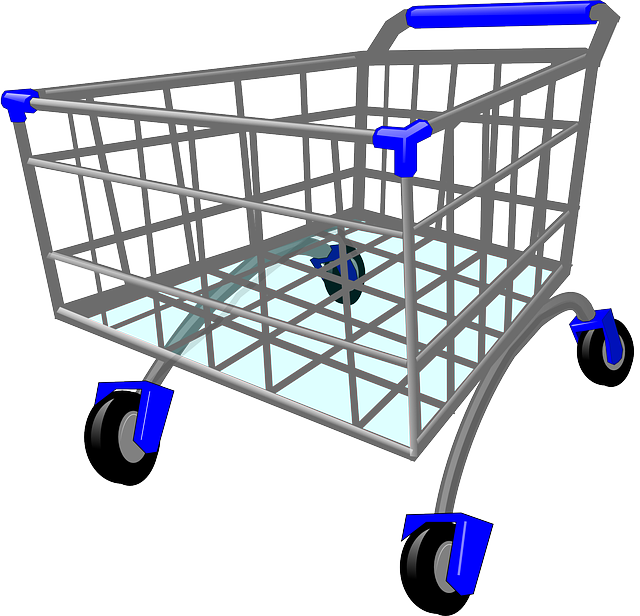 3 D Rendered Shopping Cart