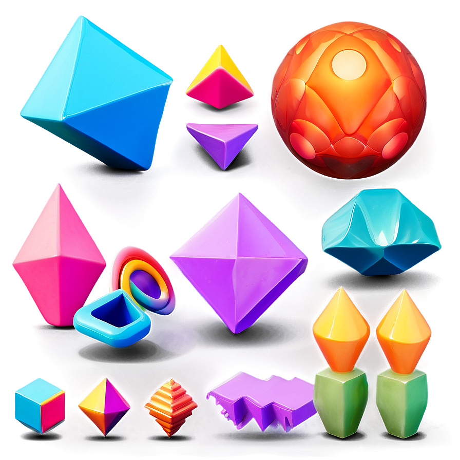 3d Abstract Shapes Visual Png Efv68