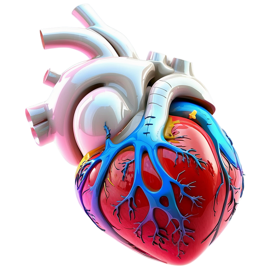 3d Anatomical Heart Model Png 06122024