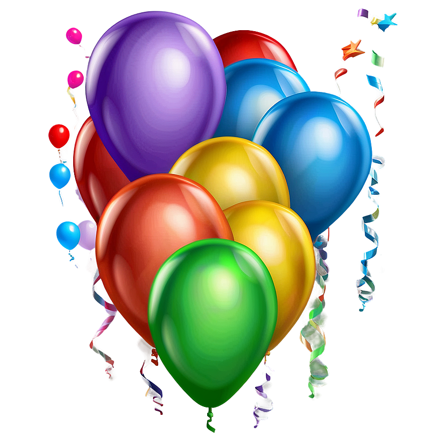 3d Birthday Balloon Png Gmp