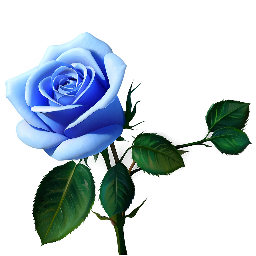 3d Blue Rose Png 06202024