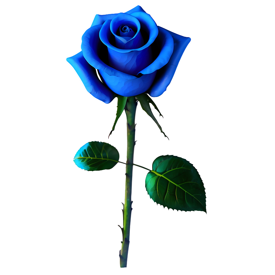 3d Blue Rose Png Xei81