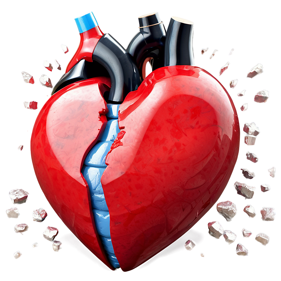 3d Broken Heart Png 77