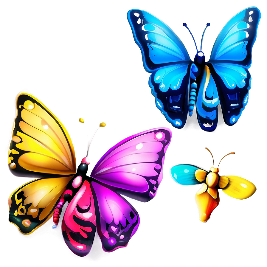 3d Butterfly Graphic Png 06292024