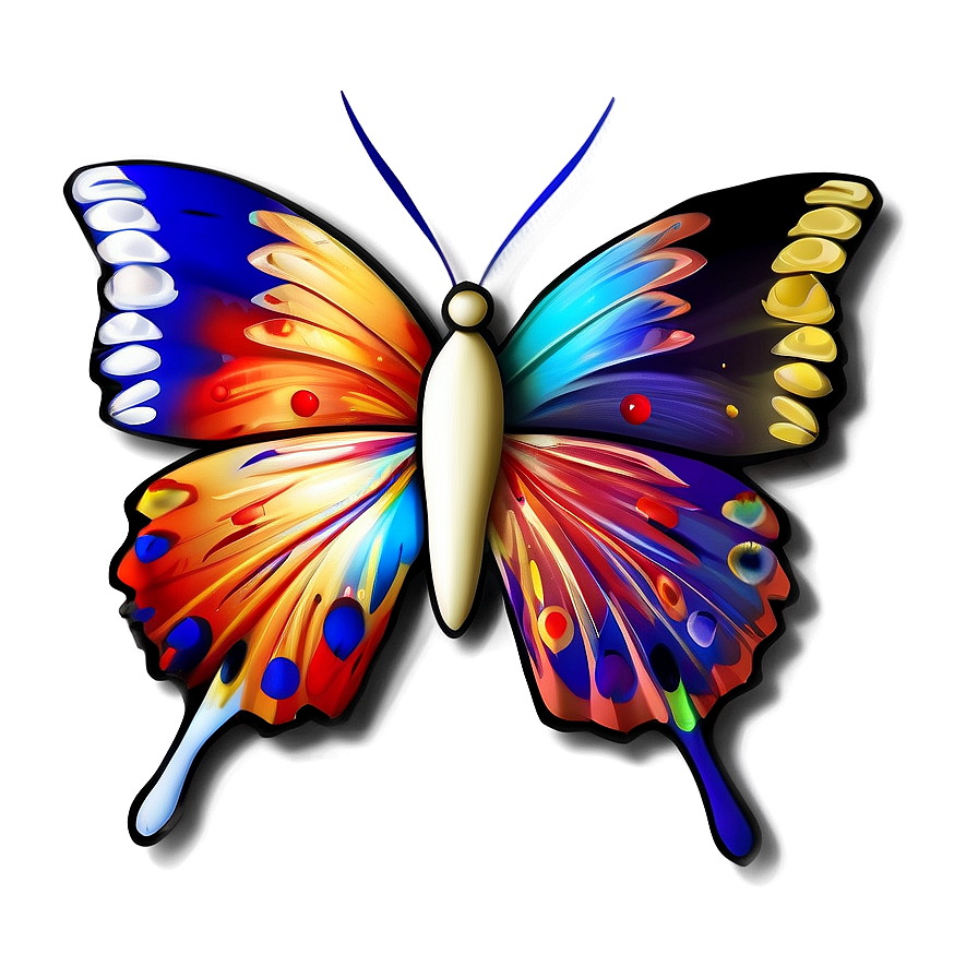 3d Butterfly Graphic Png Yoc57