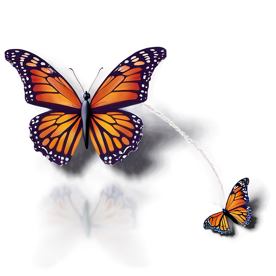 3d Butterfly In 3d Environment Png 4