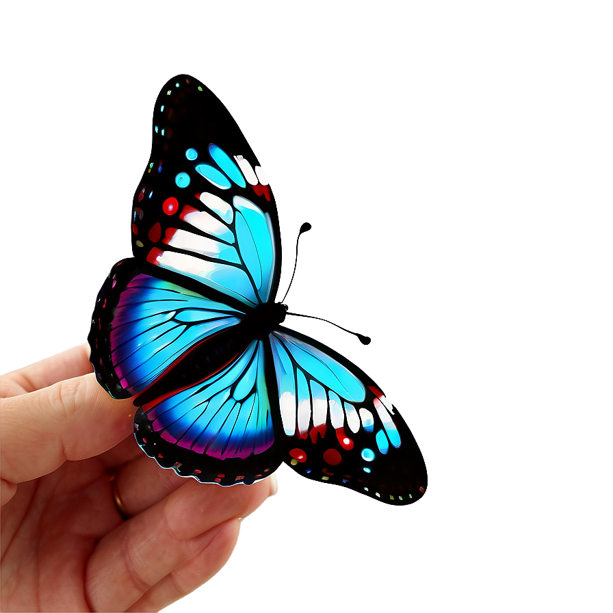 3d Butterfly In 3d Environment Png Cey