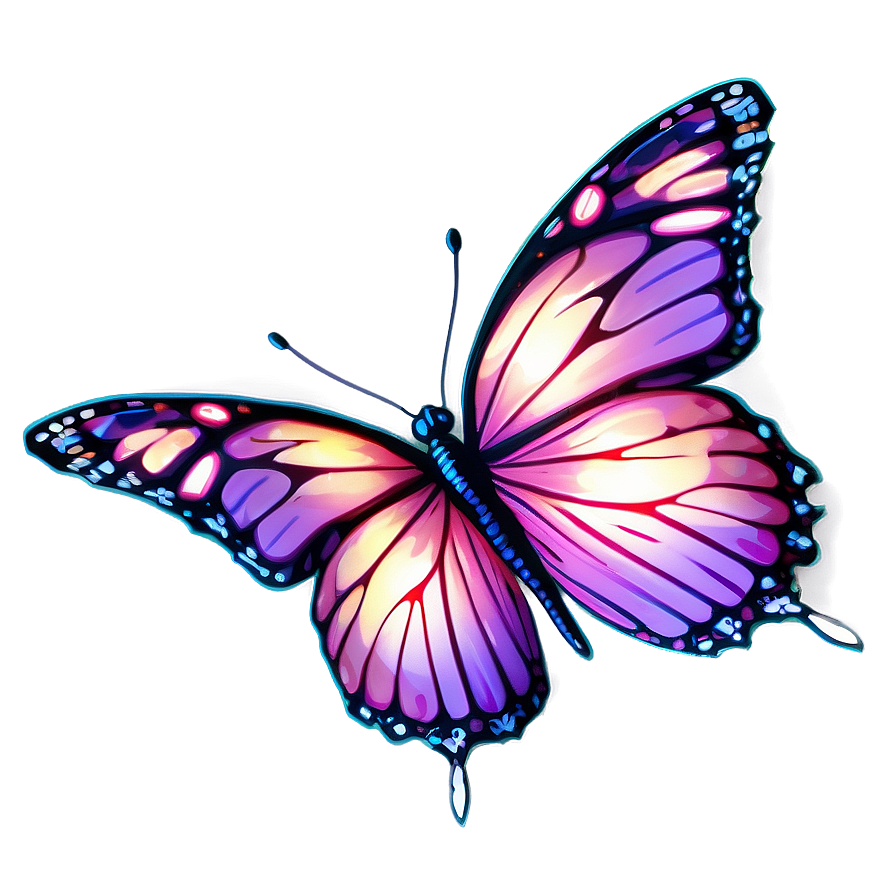 3d Butterfly In Magical Forest Png 06292024