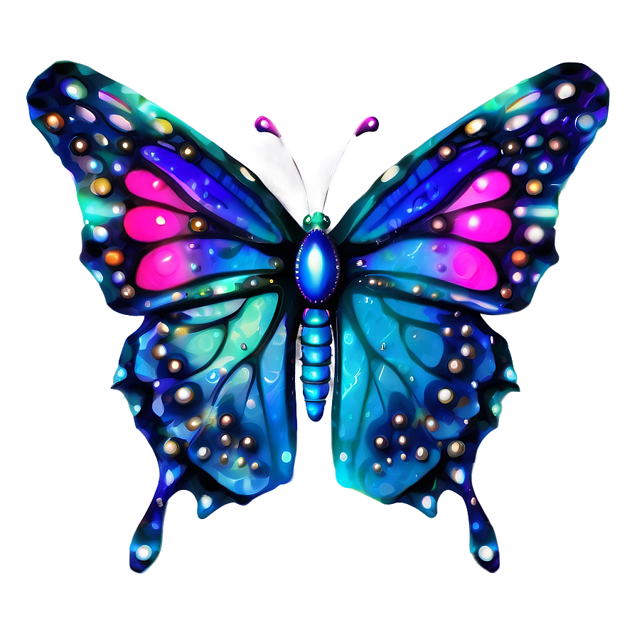 3d Butterfly In Magical Forest Png 39