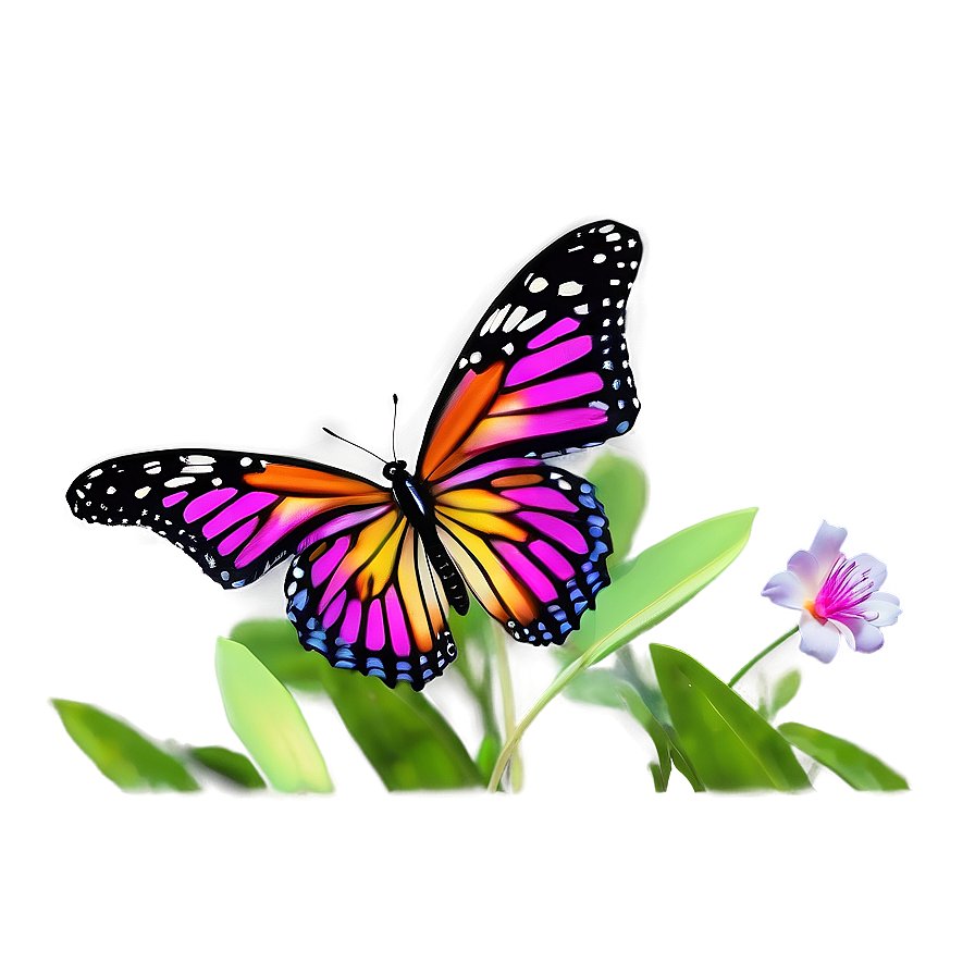 3d Butterfly In Wild Png Rtj47