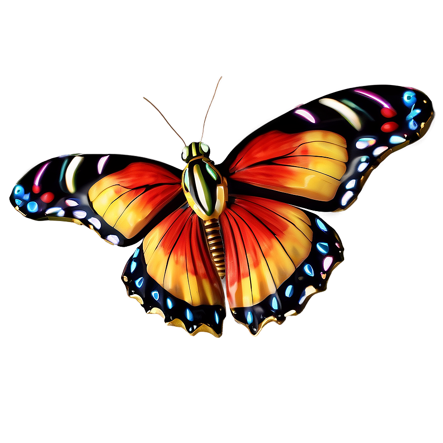 3d Butterfly With Digital Effects Png 48