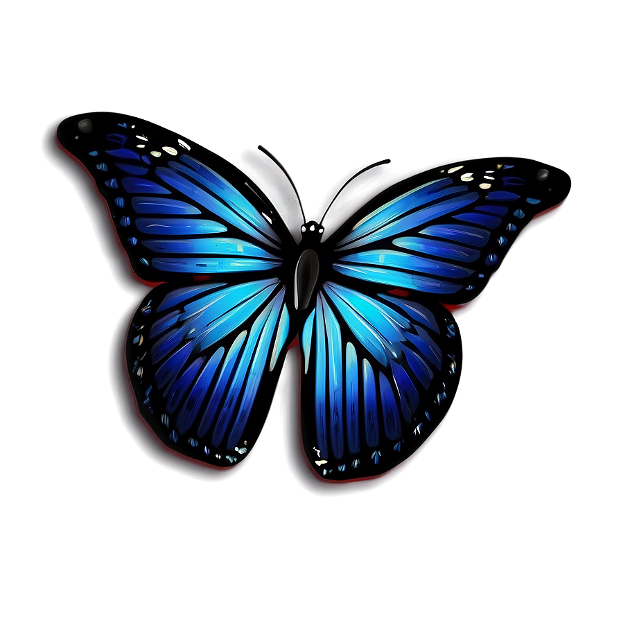 3d Butterfly With Digital Effects Png Wxb2