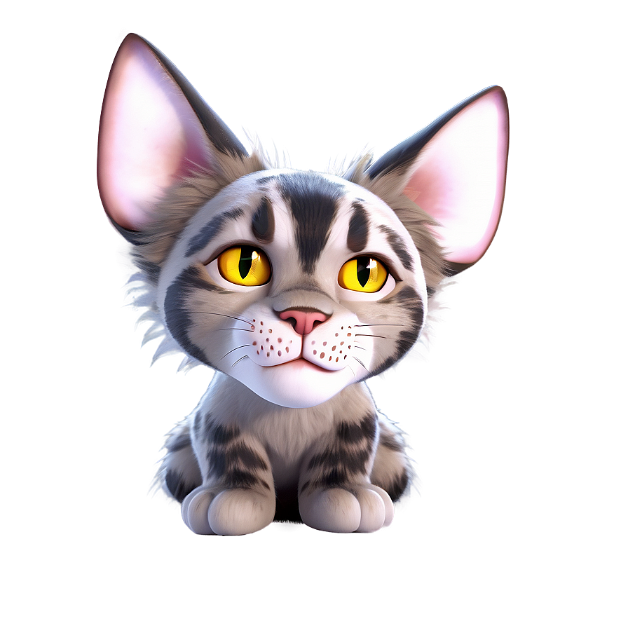 3d Cat Ear Model Png 06212024