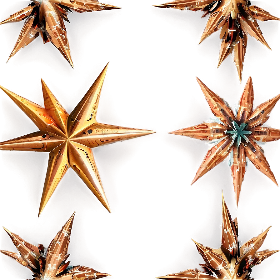 3d Christmas Tree Star Png Hee