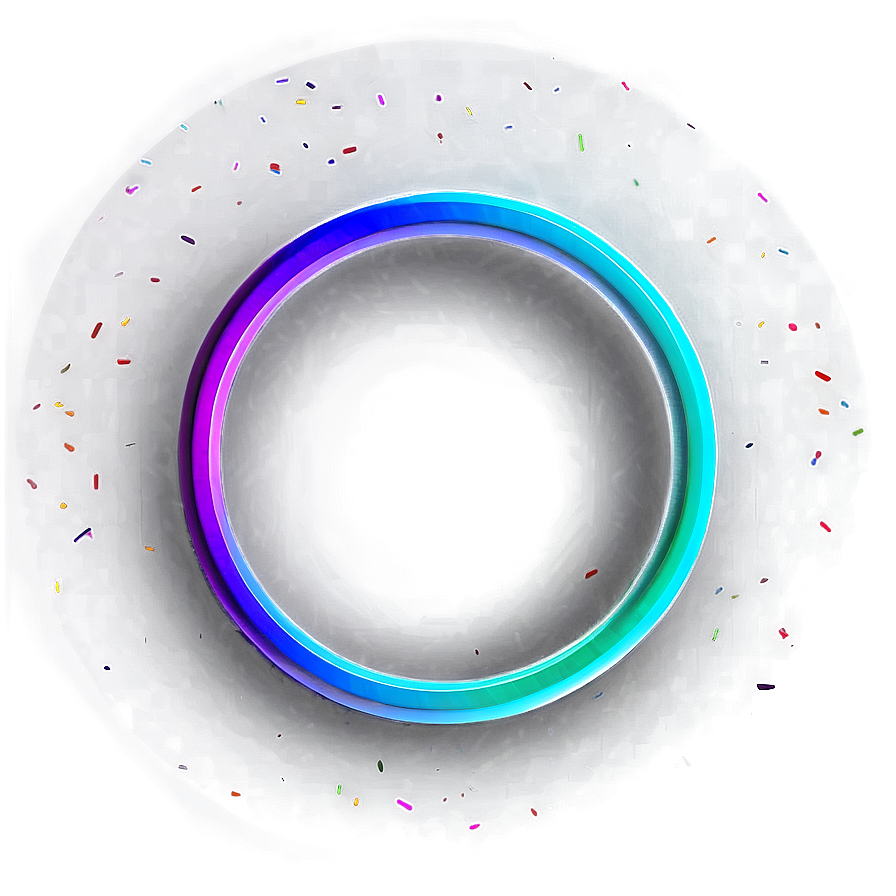 3d Circle In Vibrant Colors Png Xsy