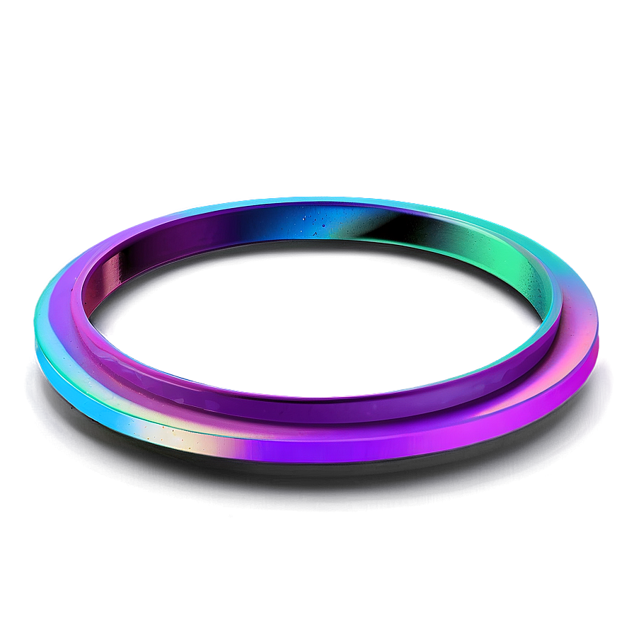 3d Circle With Holographic Effect Png 58