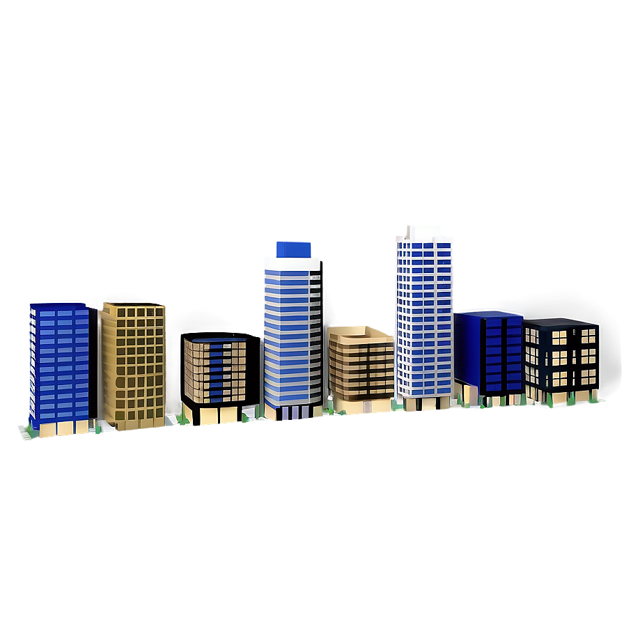 3d Cityscape Design Png 57