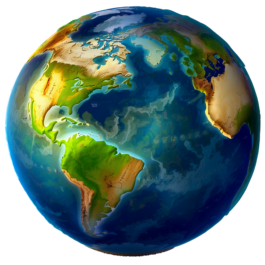 3d Earth For World Map Png 7