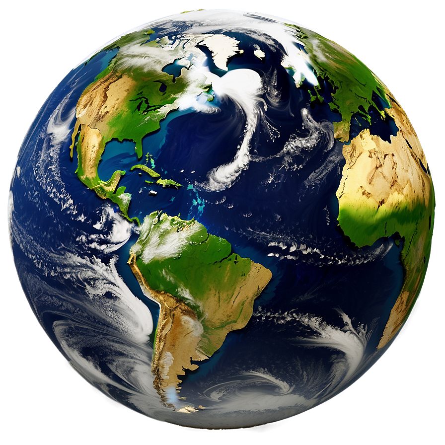 3d Earth With Natural Colors Png 24