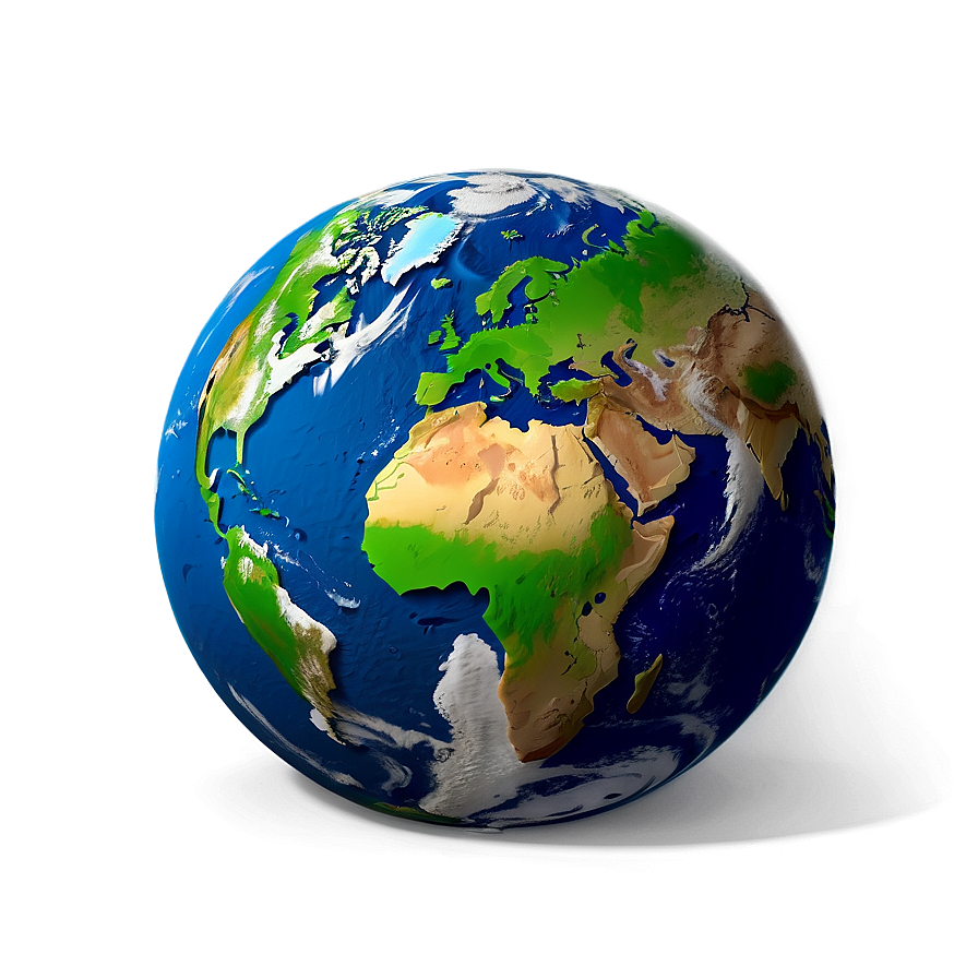 3d Earth With Natural Colors Png 85