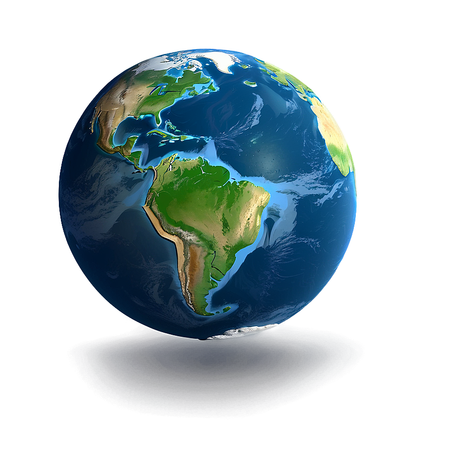 3d Earth With Ocean Currents Png 06292024