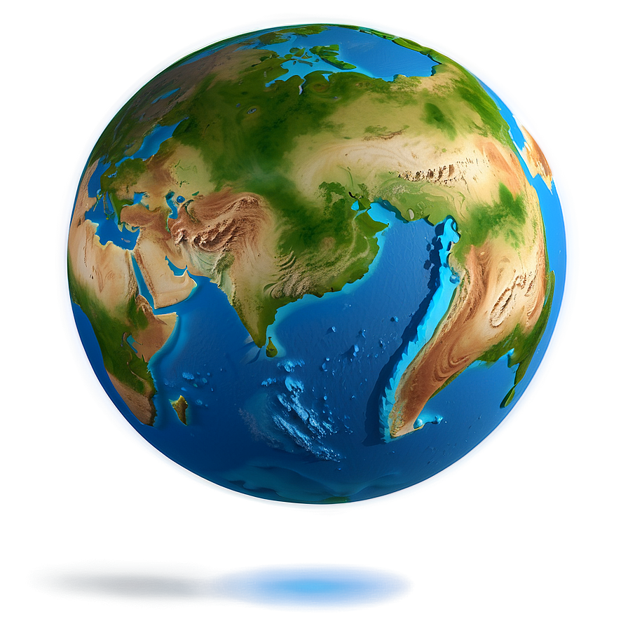 3d Earth With Ocean Currents Png 06292024