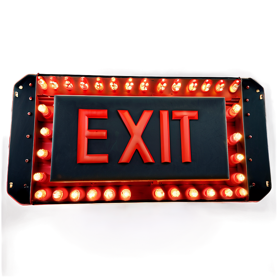 3d Exit Sign Png Pgr