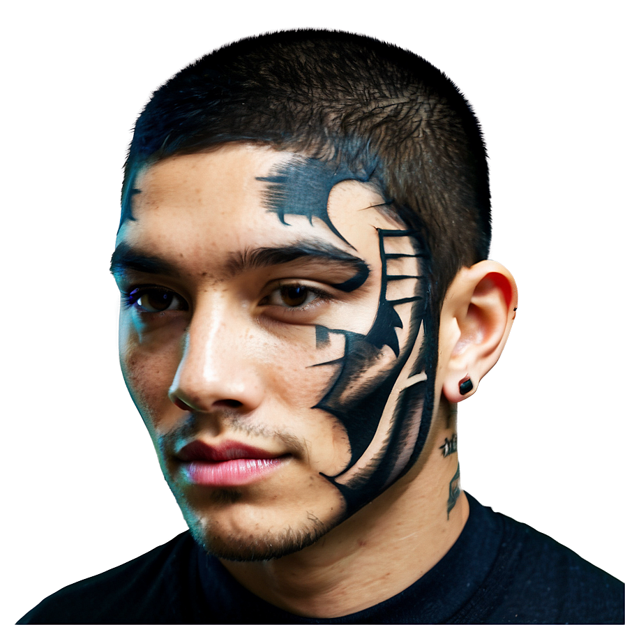 3d Face Tattoo Png 06122024