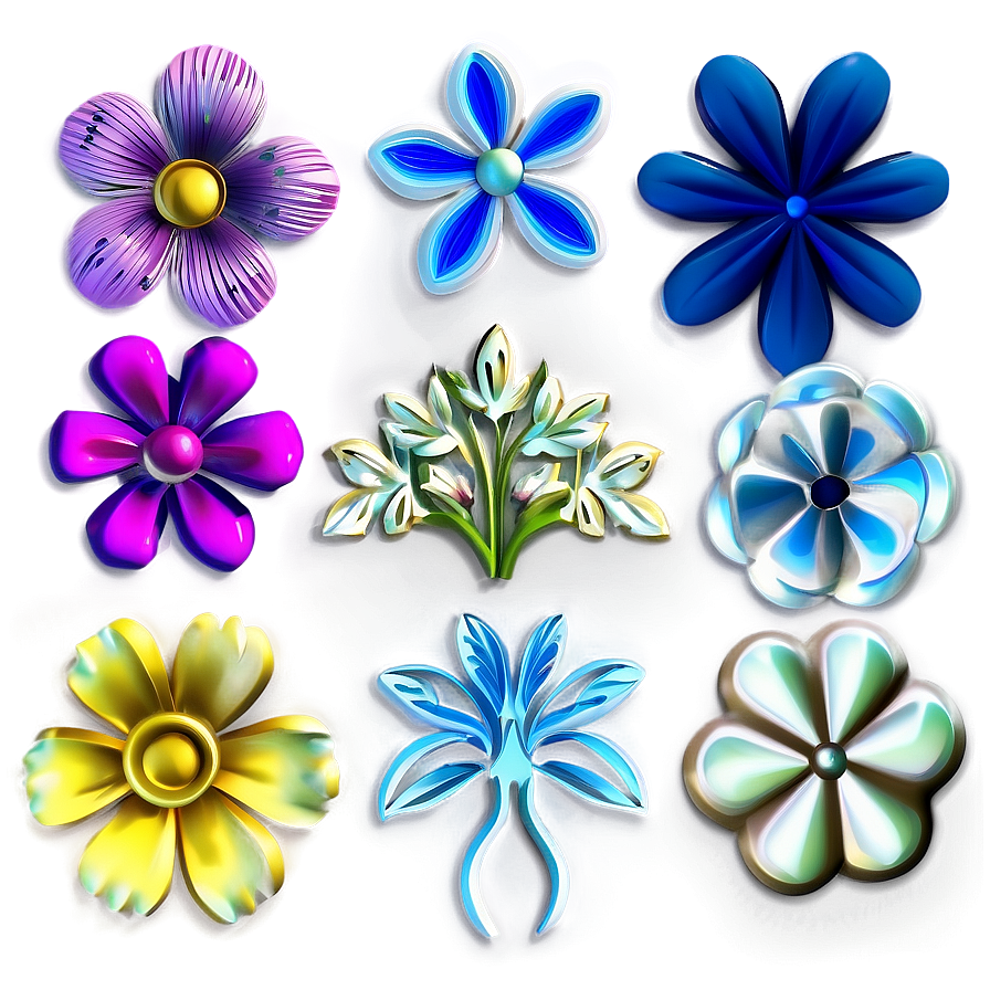 3d Floral Pattern Png 87